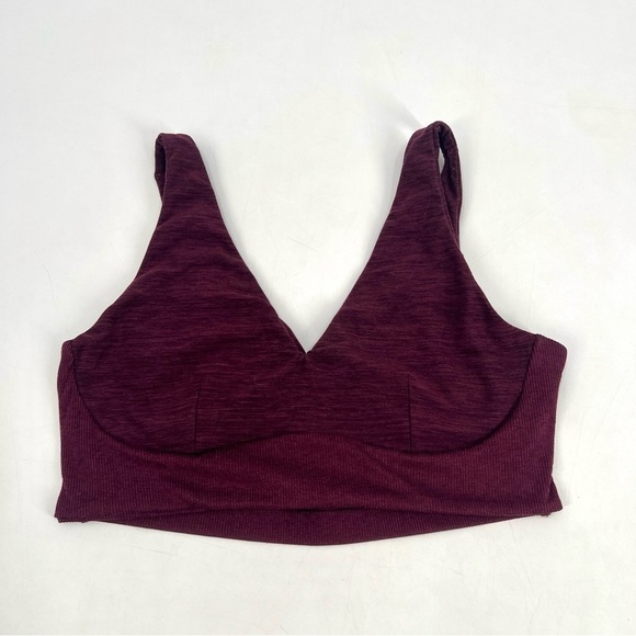 Victoria's Secret Woman's Burgundy Athletic Sports Bra Size M-L - Picture 1 of 9